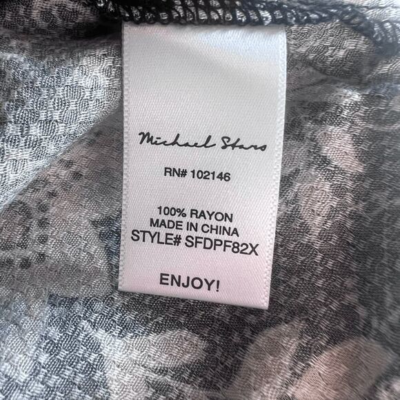 NWT Michael Stars Alexei Printed Bow Blouse Size 2X - Picture 12 of 12